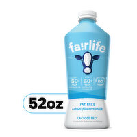 Fairlife Milk, Ultra-Filtered, Fat Free - 52 Ounce 