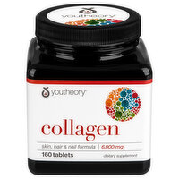 youtheory Collagen, Skin, Hair & Nail Formula, 6,000 mg, Tablets - 160 Each 