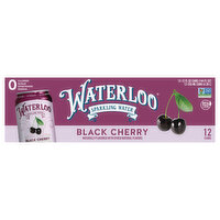 Waterloo Sparkling Water, Black Cherry - 12 Each 