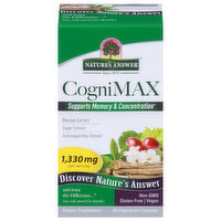 Nature's Answer CogniMax, 1,330 mg, Vegetarian Capsules - 60 Each 