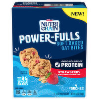 Nutri Grain Oat Bites, Strawberry, Power-Fulls, Soft Baked - 4 Each 