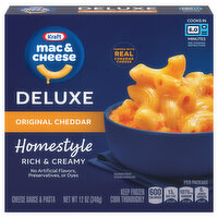 Kraft Cheese Sauce & Pasta, Deluxe, Homestyle, Rich & Creamy, Original Cheddar