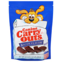 Canine Carry Outs Dog Snacks, Bacon Flavor