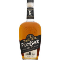 Whistle Pig Rye Whiskey, Piggy Back - 750 Millilitre 