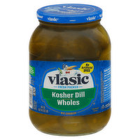 Vlasic Pickles, Kosher Dill, Wholes - 46 Fluid ounce 