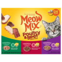 Meow Mix Cat Food, Poultry & Beef Favourites - 24 Each 