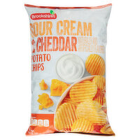 Brookshire's Sour Cream & Cheddar Potato Chips - 10 Ounce 