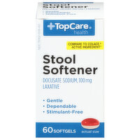 TopCare Stool Softener, 100 mg, Softgels - 60 Each 