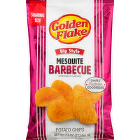 Golden Flake Potato Chips, Mesquite Barbecue Flavored, Dip Style, Sharing Size