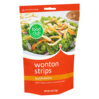 Food Club Wonton Strips, Authentic - 4 Ounce 