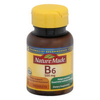 Nature Made Vitamin B6, 100 mg, Tablets - 100 Each 