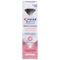 Crest Toothpaste, Fluoride Anticavity, Fresh Mint, Hydrogen Peroxide, Brilliance, Large Size - 3.8 Ounce 