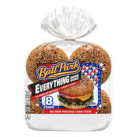 Ball Park Burger Buns, Everything - 8 Each 
