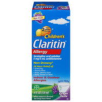 Claritin Indoor & Outdoor Allergies, Non-Drowsy, Grape Taste, 5 mg, Ages 2 Years and Older - 4 Fluid ounce 