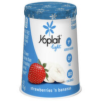 Yoplait Yogurt, Fat Free, Strawberries 'n Bananas - 6 Ounce 
