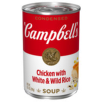 Campbell's Condensed Soup, Chicken with White & Wild Rice - 10.5 Ounce 