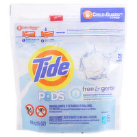 Tide Detergent, Free & Gentle, Pacs