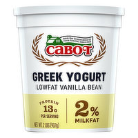 Cabot Lowfat Vanilla Bean Greek Yogurt - 2 Pound 