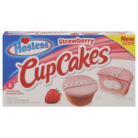 Hostess Cup Cakes, Strawberry - 8 Each 