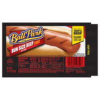 Ball Park Ball Park Bun Length Hot Dogs, Beef, 8 Count - 15 Ounce 