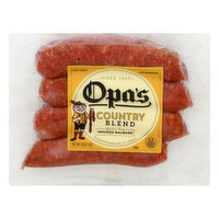 Opas Smoked Sausage, Country Blend - 16 Ounce 