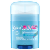 Secret Antiperspirant/Deodorant, Invisible Solid, Completely Clean - 0.5 Ounce 