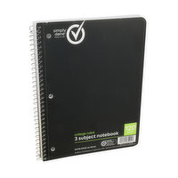 Simply Done College Ruled 3 Subject Notebook - 1 Each 