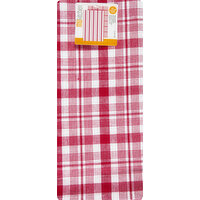 MUkitchen Dishtowel, 100% Cotton, Farmhouse, Cabernet - 1 Each 