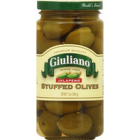 Giuliano Stuffed Olives, Jalapeno - 7 Ounce 