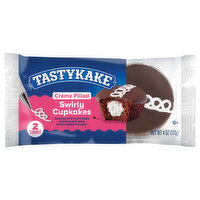 Tastykake Swirly Cupcakes, Chocolate, Creme Filled - 2 Each 