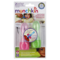 Munchkin Food Pouch Spoon Tips, 4+ Months - 2 Each 