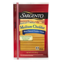 Sargento Not too mild, not too sharp, Sargento® Medium Cheddar cheese brings just enough bite to wake up your taste buds. - 11 Each