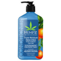 Hempz Conditioner, Fresh Citrus, Triple Moisture - 17 Fluid ounce 