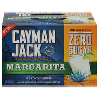 Cayman Jack Beer,  Zero Sugar, Margarita - 12 Each 