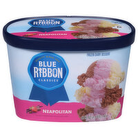 Blue Ribbon Classics Frozen Dairy Dessert, Neapolitan - 48 Fluid ounce 