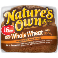 Nature's Own Bread, 100% Whole Wheat with Honey