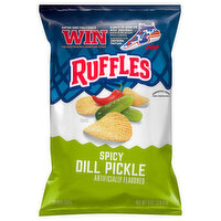 Ruffles Potato Chips, Spicy Dill Pickle