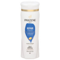 Pantene Shampoo + Conditioner, 2 in 1, Repair & Protect - 12 Fluid ounce 
