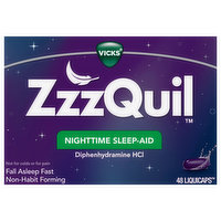 Vicks Nighttime Sleep-Aid, Liquicaps - 48 Each 