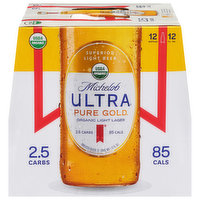 Michelob Ultra Beer, Organic, Lager, Light - 12 Each 