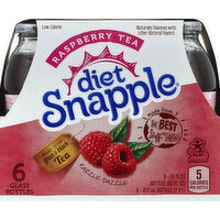 Snapple Tea, Raspberry, Diet, Glass Bottles