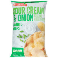 Brookshire's Potato Chips, Sour Cream & Onion - 10 Ounce 
