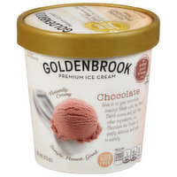 Goldenbrook Ice Cream, Chocolate, Premium - 1 Pint 