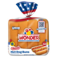 Wonder Hot Dog Buns, Classic - 8 Each 