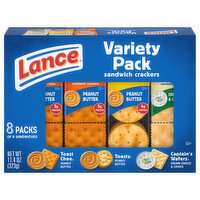 Lance Sandwich Crackers, Variety Pack - 8 Each 