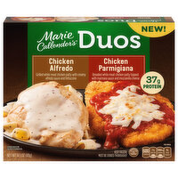 Marie Callender's Meal, Duos, Chicken Alfredo, Chicken Parmigiana - 14.5 Ounce 