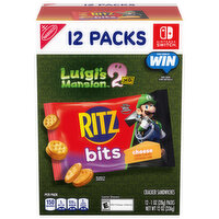 RITZ Bits Cheese Sandwich Crackers, 12 Snack Packs - 12 Ounce 