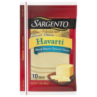 Sargento Cheese, Havarti, Natural - 10 Each 