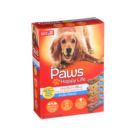 Paws Happy Life Beef, Chicken, Turkey, Bacon, Sausage Multi-Flavor Medium Dog Biscuits - 24 Ounce 