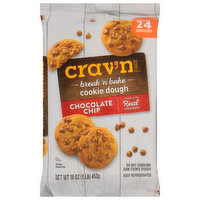 Crav'n Flavor Cookie Dough, Chocolate Chip, Break 'N Bake